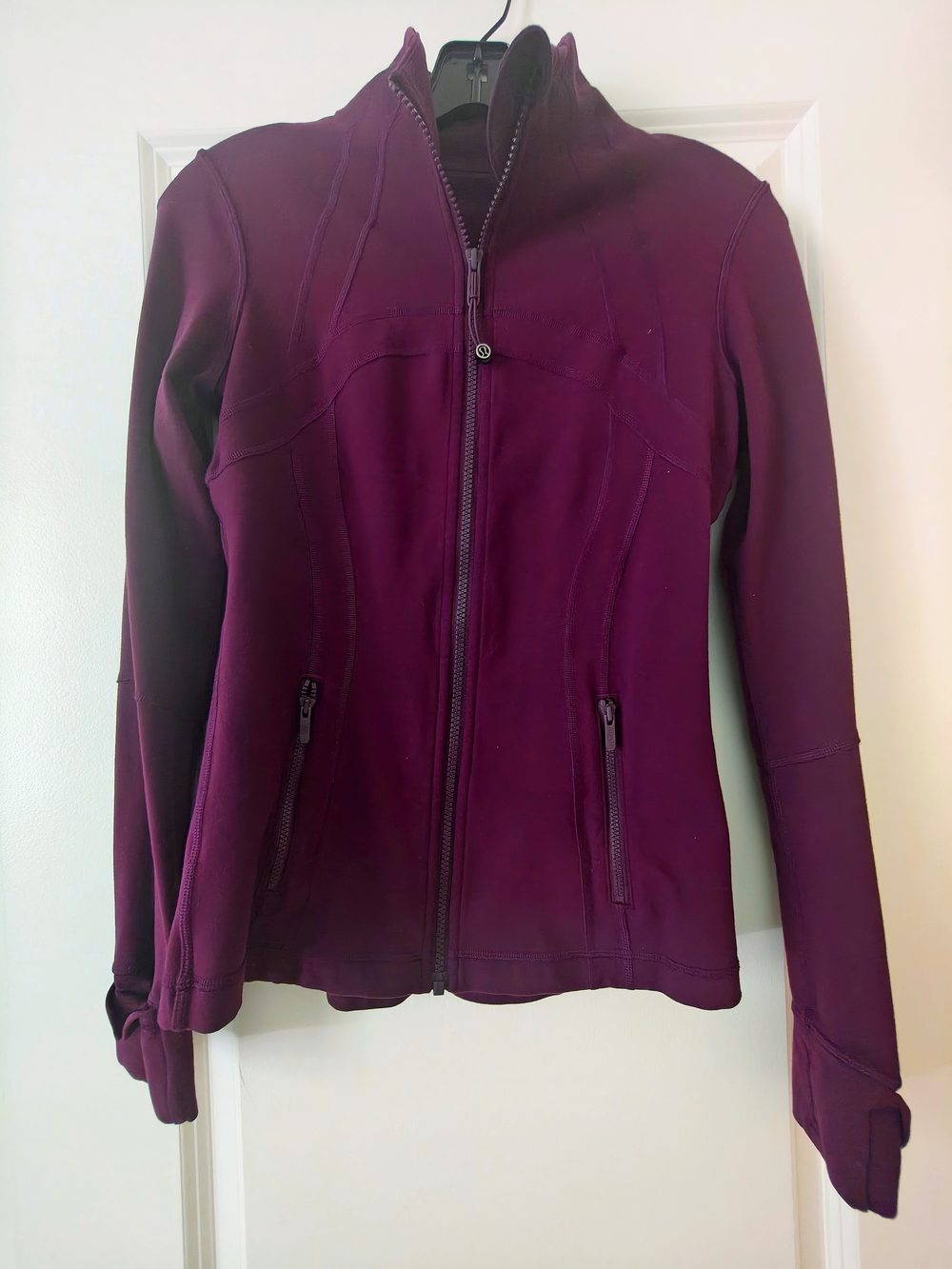 lululemon athletica plum full-zip jacket